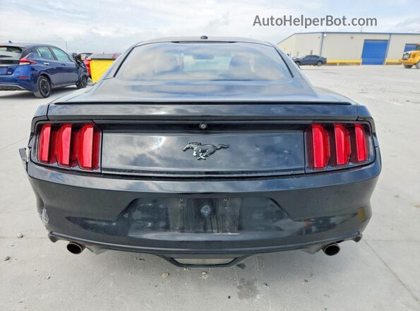 1FA6P8TH4H5278703 2017 FORD MUSTANG Black Вид ззаду