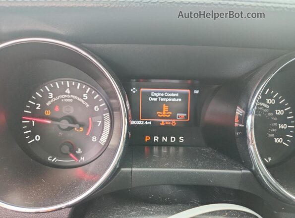 1FA6P8TH4H5310274 2017 FORD MUSTANG Черный Вид щитка приборов