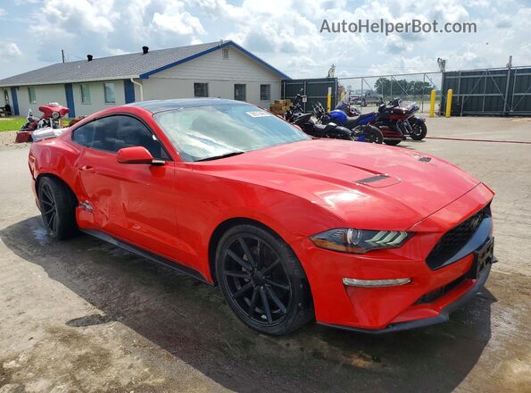 1FA6P8TH4J5137409 2018 FORD MUSTANG Red Przód prawy