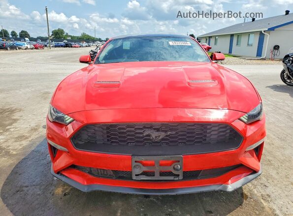 1FA6P8TH4J5137409 2018 FORD MUSTANG Red Widok z przodu