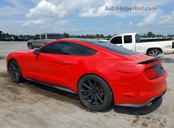 1FA6P8TH4J5137409 2018 FORD MUSTANG Red Tył lewy