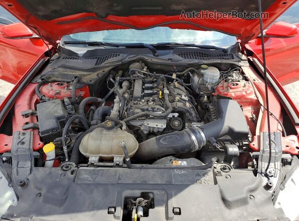 1FA6P8TH4J5137409 2018 FORD MUSTANG Red Widok wnętrza z tyłu
