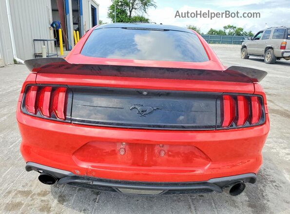 1FA6P8TH4J5137409 2018 FORD MUSTANG Red Widok z tyłu