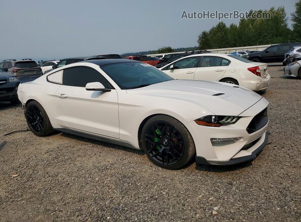 1FA6P8TH4J5145218 2018 FORD MUSTANG White Delantero derecho