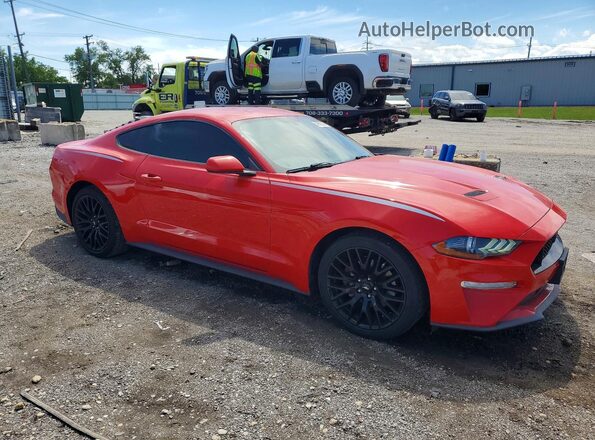 1FA6P8TH4J5163685 2018 FORD MUSTANG Красный Передняя правая четверть