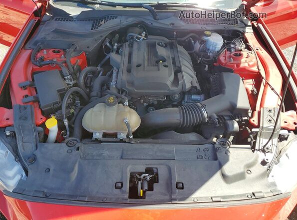 1FA6P8TH4J5163685 2018 FORD MUSTANG Красный Вид задней части салона