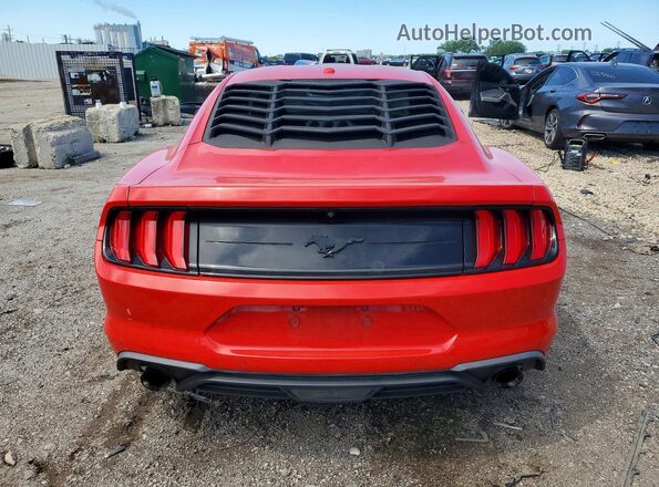 1FA6P8TH4J5163685 2018 FORD MUSTANG Красный Вид сзади