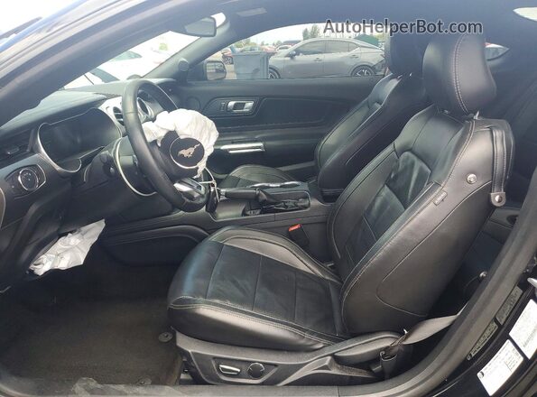 1FA6P8TH4J5174640 2018 FORD MUSTANG Black Front interior view