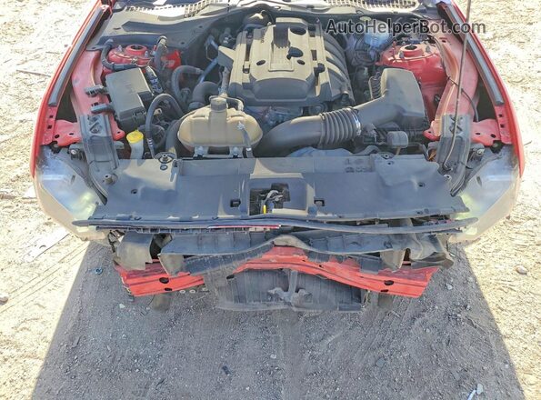 1FA6P8TH4J5177554 2018 FORD MUSTANG Red უკანა სალონის ხედი