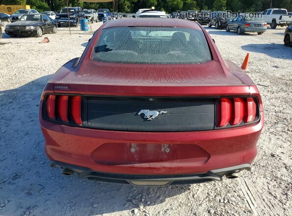 1FA6P8TH4J5179658 2018 FORD MUSTANG Красный Вид сзади