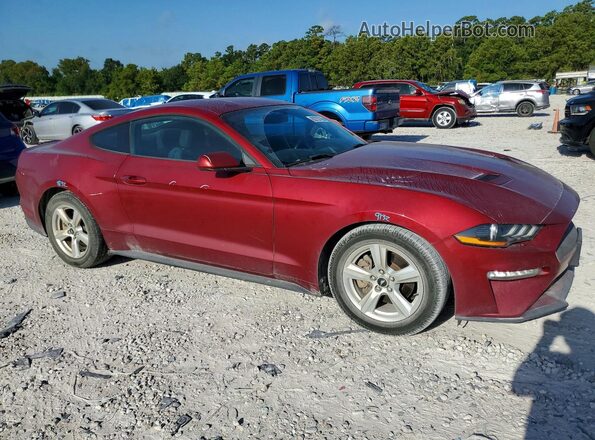 1FA6P8TH4J5179658 2018 FORD MUSTANG Красный Передняя правая четверть