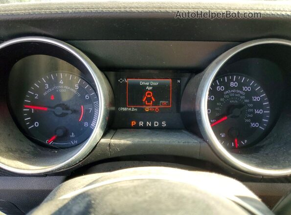 1FA6P8TH4J5179658 2018 FORD MUSTANG Красный Вид щитка приборов