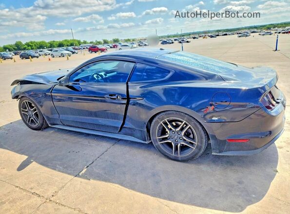 1FA6P8TH4K5111913 2019 FORD MUSTANG Black Trasero izquierdo