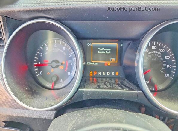 1FA6P8TH4K5111913 2019 FORD MUSTANG Black Vista del cuadro de instrumentos