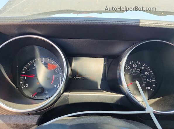 1FA6P8TH4K5184473 2019 FORD MUSTANG Black Вид щитка приладів