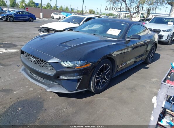 1FA6P8TH4L5108902 2020 FORD MUSTANG Black Передня ліва чверть
