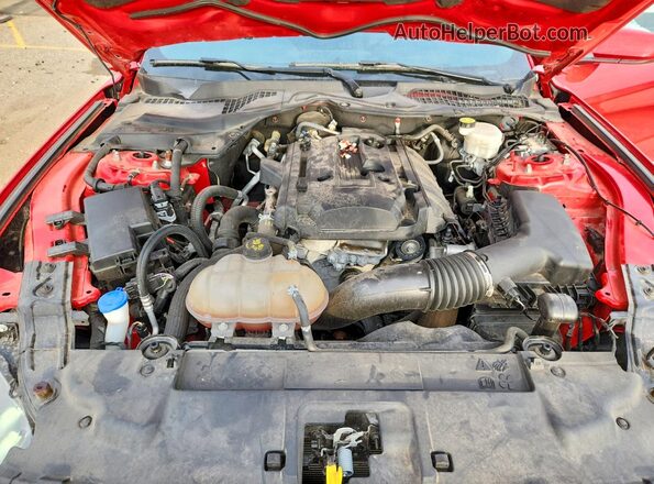 1FA6P8TH4L5118085 2020 FORD MUSTANG Red Vista interior trasera