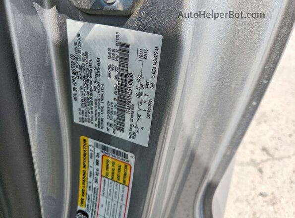 1FA6P8TH4L5138630 2020 FORD MUSTANG Silver Вид підкапотного простору