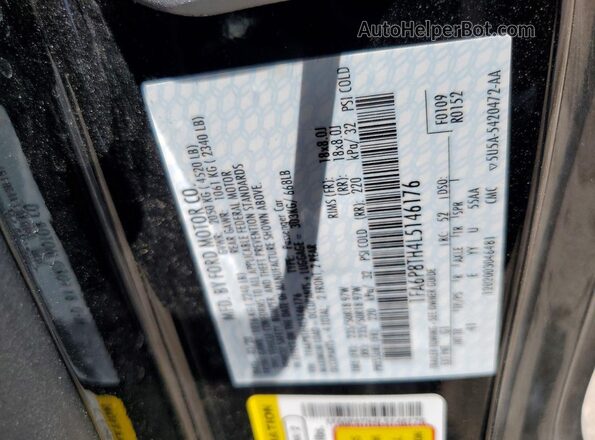 1FA6P8TH4L5146176 2020 FORD MUSTANG Black Engine compartment view