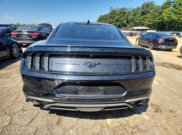 1FA6P8TH4M5154439 2021 FORD MUSTANG Black Вид ззаду