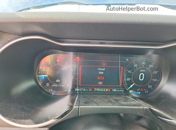 1FA6P8TH4N5126741 2022 FORD MUSTANG Blue Instrument cluster view