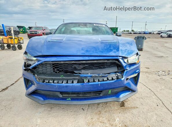 1FA6P8TH4N5126741 2022 FORD MUSTANG Blue Front view