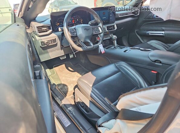 1FA6P8TH4R5125529 2024 FORD MUSTANG White წინა პანელის ხედი