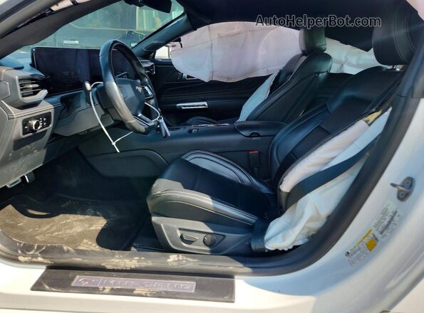 1FA6P8TH4R5125529 2024 FORD MUSTANG White წინა სალონის ხედი