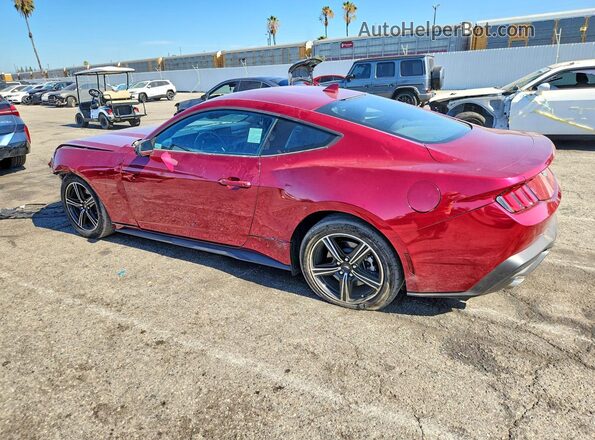 1FA6P8TH4S5104489 2025 FORD MUSTANG Red Trasero izquierdo