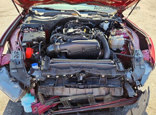 1FA6P8TH4S5104489 2025 FORD MUSTANG Red Vista interior trasera