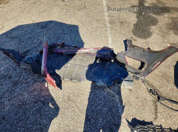 1FA6P8TH4S5104489 2025 FORD MUSTANG Red Vista del compartimento del motor
