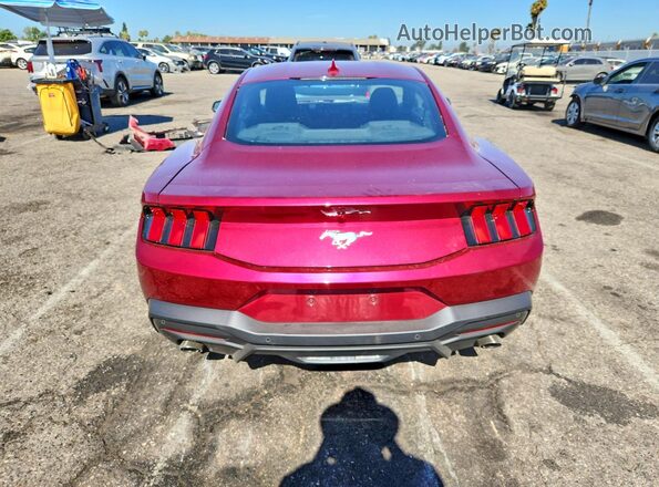 1FA6P8TH4S5104489 2025 FORD MUSTANG Red Vista trasera