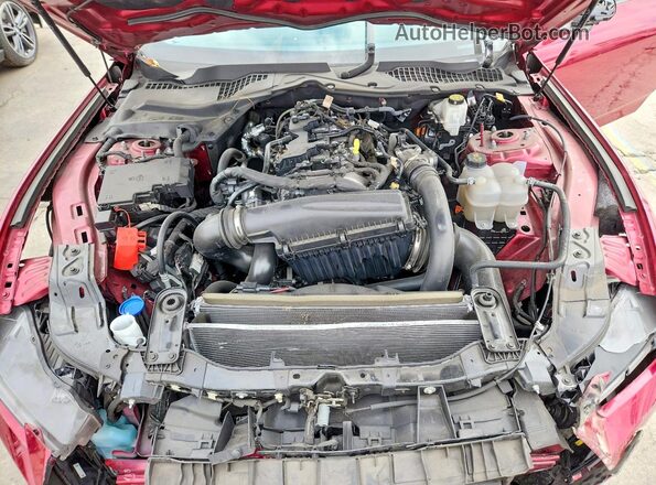 1FA6P8TH4S5104489 2025 FORD MUSTANG Red Vista interior trasera