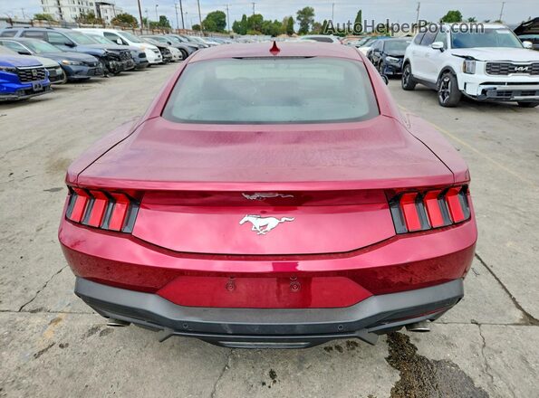 1FA6P8TH4S5104489 2025 FORD MUSTANG Red Vista trasera