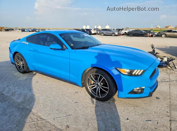 1FA6P8TH5H5282033 2017 FORD MUSTANG Blue Передня права чверть