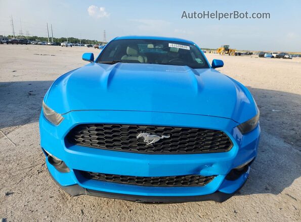1FA6P8TH5H5282033 2017 FORD MUSTANG Blue Вид спереду
