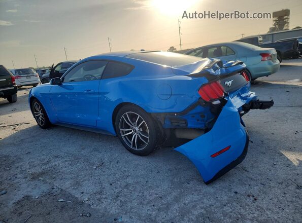 1FA6P8TH5H5282033 2017 FORD MUSTANG Blue Задня ліва чверть