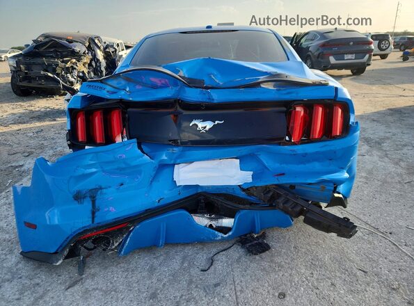 1FA6P8TH5H5282033 2017 FORD MUSTANG Blue Вид ззаду