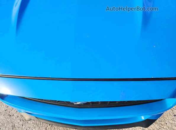 1FA6P8TH5H5282033 2017 FORD MUSTANG Blue Вид задньої частини салону