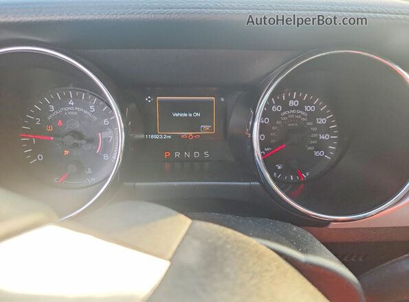 1FA6P8TH5H5282033 2017 FORD MUSTANG Blue Вид щитка приладів