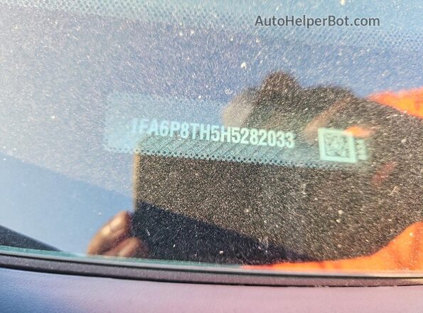 1FA6P8TH5H5282033 2017 FORD MUSTANG Blue Вид підкапотного простору