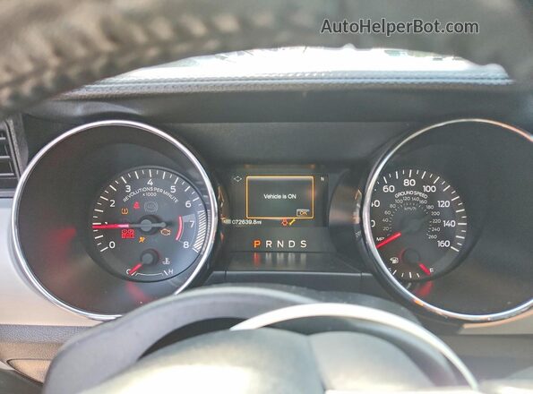 1FA6P8TH5H5342294 2017 FORD MUSTANG Blue Vista del cuadro de instrumentos
