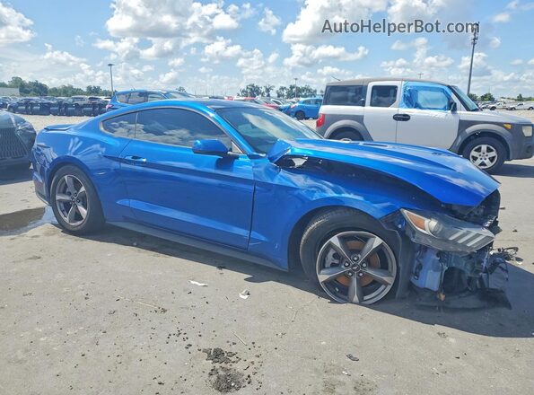 1FA6P8TH5H5342294 2017 FORD MUSTANG Blue Delantero derecho
