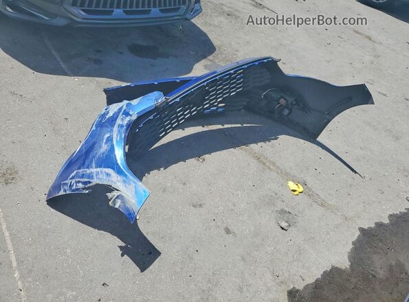 1FA6P8TH5H5342294 2017 FORD MUSTANG Blue Vista del compartimento del motor