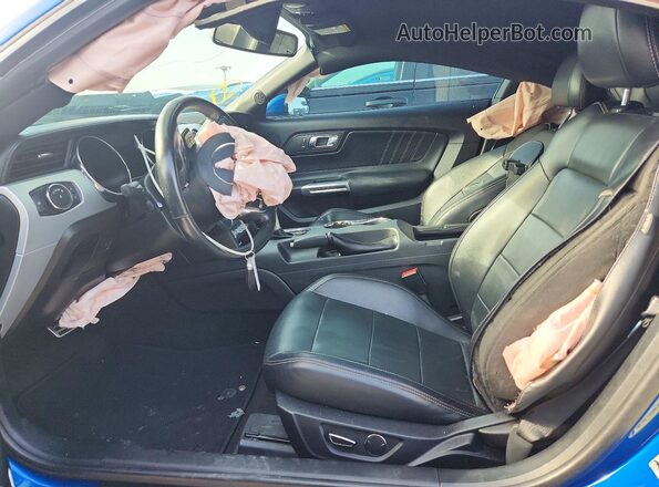 1FA6P8TH5H5342294 2017 FORD MUSTANG Blue Vista interior delantera