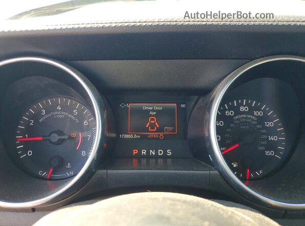 1FA6P8TH5J5102765 2018 FORD MUSTANG Blue Instrument cluster view