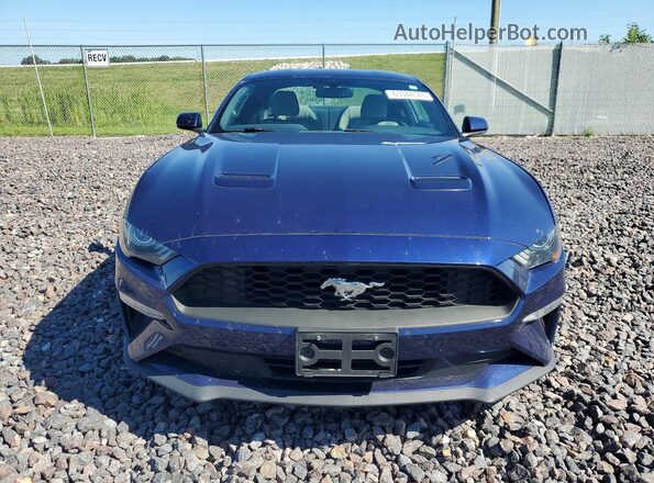1FA6P8TH5J5102765 2018 FORD MUSTANG Blue Front view