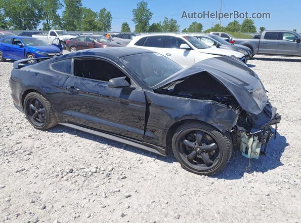 1FA6P8TH5J5107609 2018 FORD MUSTANG Black Przód prawy