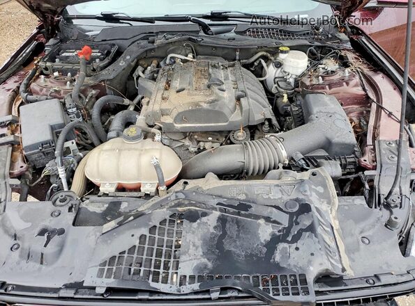 1FA6P8TH5J5165087 2018 FORD MUSTANG Бордовый Вид задней части салона