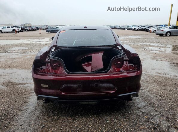 1FA6P8TH5J5165087 2018 FORD MUSTANG Бордовый Вид сзади